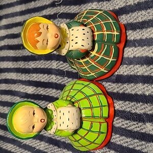 Set of two Vintage possibly Holland Mold Carolers